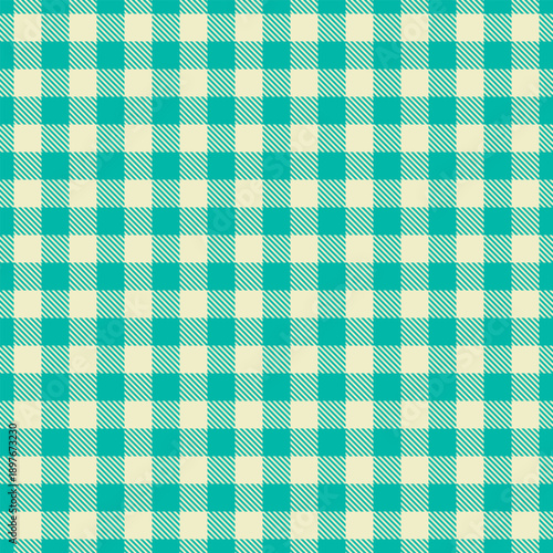 Classic tartan fabric vector with seamless repeat for apparel branding, digital backgrounds, and interior design surfaces with a timeless style.