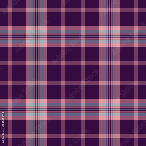 Plaid textile vector illustration showcases subtle layering with rhythmic crossings. Works for apparel mockups, editorial projects, and lifestyle branding visuals.
