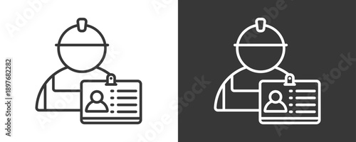 Employee Icon Set Vector Collection Isolated In Black And White