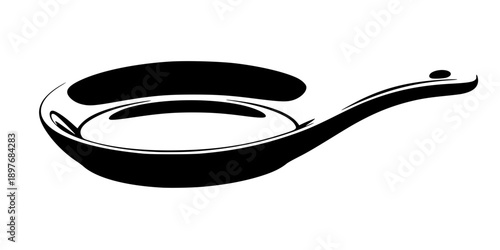 Ceramic Spoon Rest Silhouette Vector Illustration
