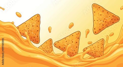 Tortilla Chips in Cheese Sauce