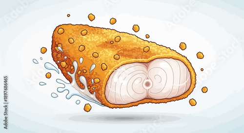 Fried Chicken Breast with Juices