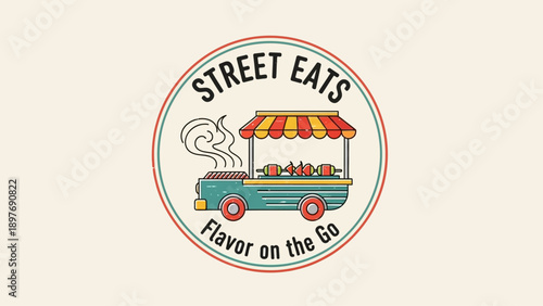 Street food truck with flavor on the go
