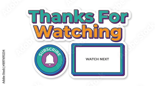 Thanks For Watching Text.