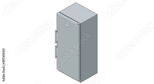 Gray Metal Electrical Cabinet with Handles.