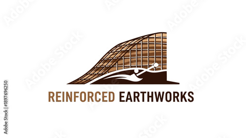 Reinforced Earthworks Logo: Modern Architecture and Sustainable Construction