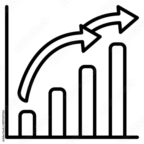 Increase Outline Icon