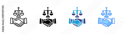 Settlement  icon set multiple style collection