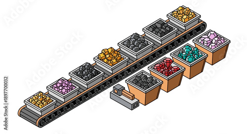 Jewelry Display Cases with Various Jewels.