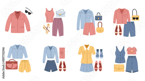 Fashion Outfits Collection: Casual Wear and Accessories