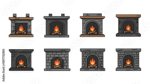 Cozy Fireplace Collection: Modern and Classic Designs