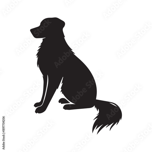 dog silhouette vector