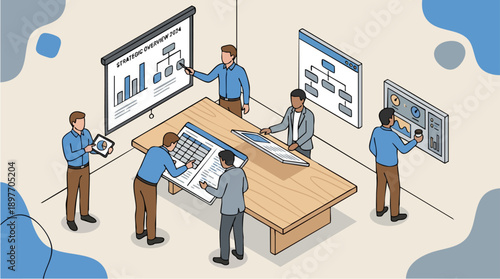 Business people discussing on a meeting.