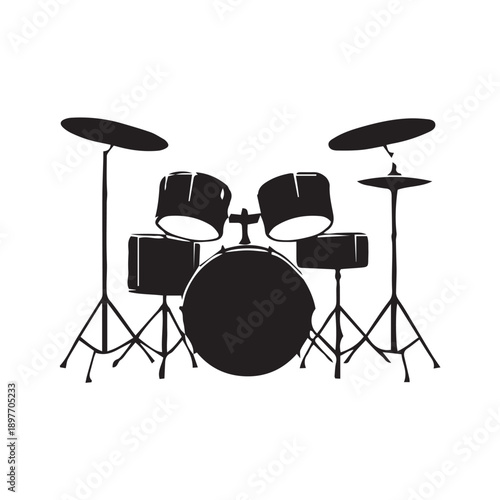 drum kit on stage