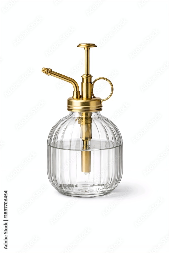 custom made wallpaper toronto digitalGlass Plant Mister with Brass Pump Isolated on White