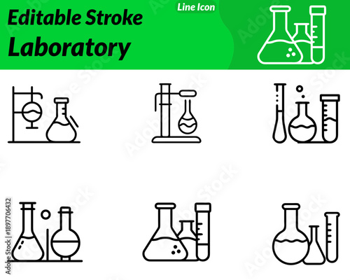 A friendly modern laboratory icon represented by a rounded flask or beaker. Smooth curves minimal details and soft edges create a clean character-style look. Flat vector design with subtle depth.