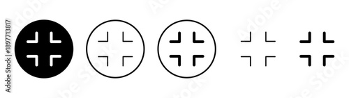 Fullscreen Icon vector. Expand to full screen sign and symbol. Arrows symbol
