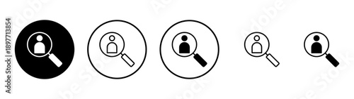 Hiring icon vector. Search job vacancy sign and symbol. Human resources concept. Recruitment