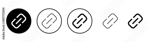Link icon vector. Hyperlink chain sign and symbol
