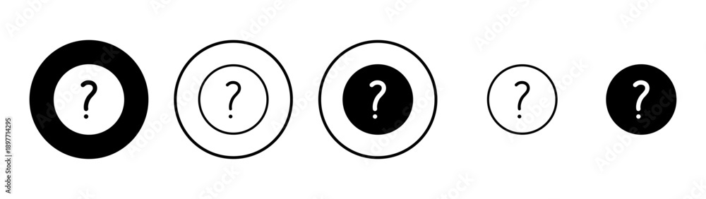 Fototapeta premium Question icon vector. question mark sign and symbol