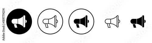 Megaphone icon vector. Loudspeaker sign and symbol