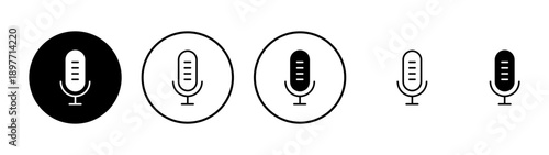 Microphone icon vector. karaoke sign and symbol