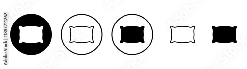 Pillow icon vector. Pillow sign and symbol. Comfortable fluffy pillow