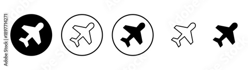 Plane icon vector. Airplane sign and symbol. Flight transport symbol. Travel sign. aeroplane