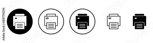 Print icon vector. printer sign and symbol