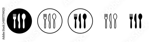 spoon and fork icon vector. spoon, fork and knife icon vector. restaurant sign and symbol