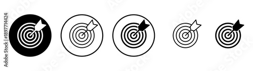 Target icon vector. goal icon vector. target marketing sign and symbol
