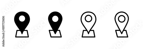 Address icon vector illustration. home location sign and symbol. pinpoint