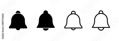 Bell Icon vector illustration. Notification sign and symbol for web site design