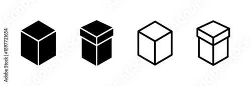 Box icon vector illustration. box sign and symbol, parcel, package