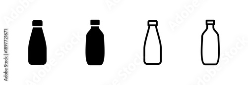 Bottle icon vector illustration. bottle sign and symbol