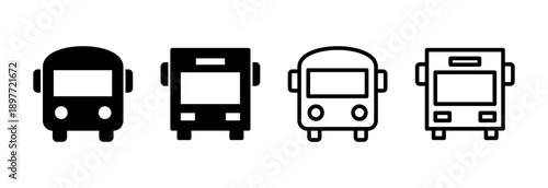Bus icon vector illustration. bus sign and symbol. transport symbol
