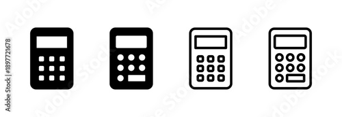 Calculator icon vector illustration. Accounting calculator sign and symbol.