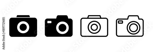 Camera icon vector illustration. photo camera sign and symbol. photography icon.