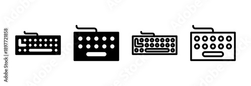 Keyboard icon vector illustration. keyboard sign and symbol