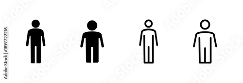 Man icon vector illustration. male sign and symbol. human symbol