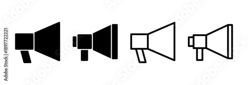 Megaphone icon vector illustration. Loudspeaker sign and symbol