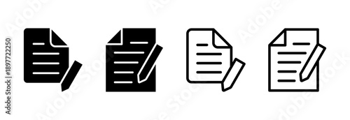 Note icon vector illustration. notepad sign and symbol