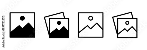 Picture icon vector illustration. photo gallery sign and symbol. image icon