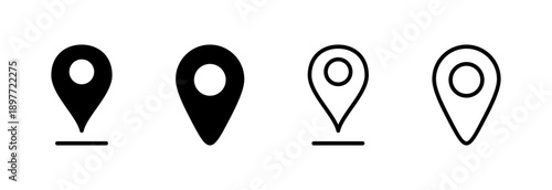 Pin icon vector illustration. Location sign and symbol. destination icon. map pin