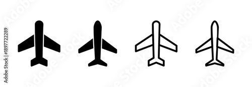 Plane icon vector illustration. Airplane sign and symbol. Flight transport symbol. Travel sign. aeroplane