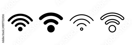 Wifi icon vector illustration. signal sign and symbol. Wireless  icon