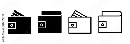 Wallet icon vector illustration. wallet sign and symbol