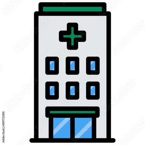 hospital building icon