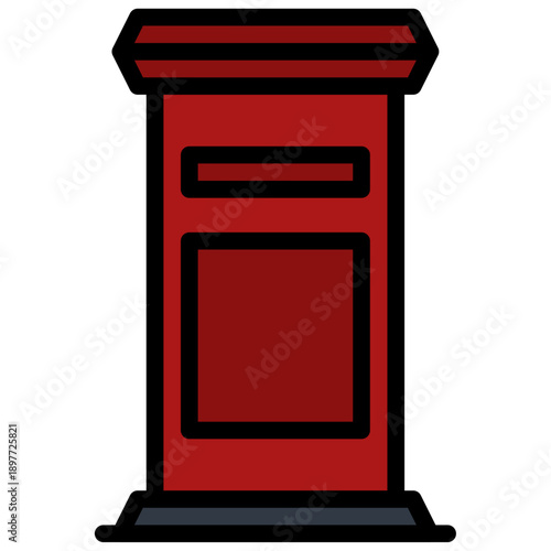 red mail box icon