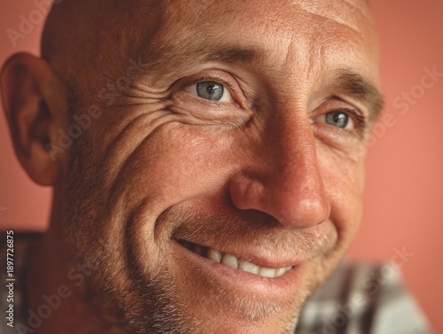 Close-up of a man smiling w...